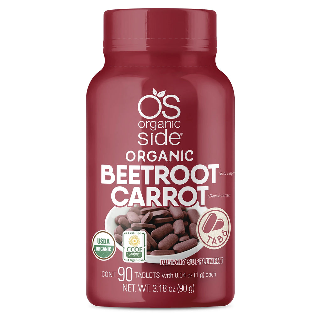 OS Organic Side |  Beet Root & Carrot - 90 Tablets - USDA
