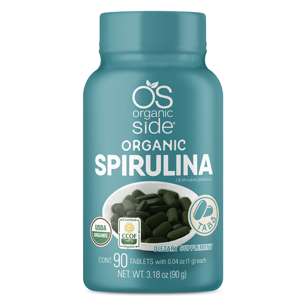 OS Organic Side | Spirulina - 90 Tablets - USDA