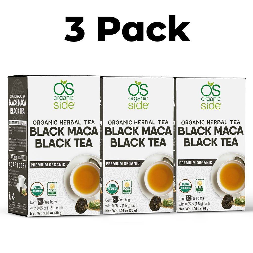 Organic Black Maca & Black Tea 60 Tea bags(Pack of 3)