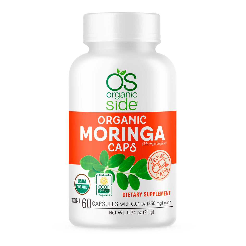 Organic Moringa 60 Capsules - Nutrient Dense Superfood - Certified USDA