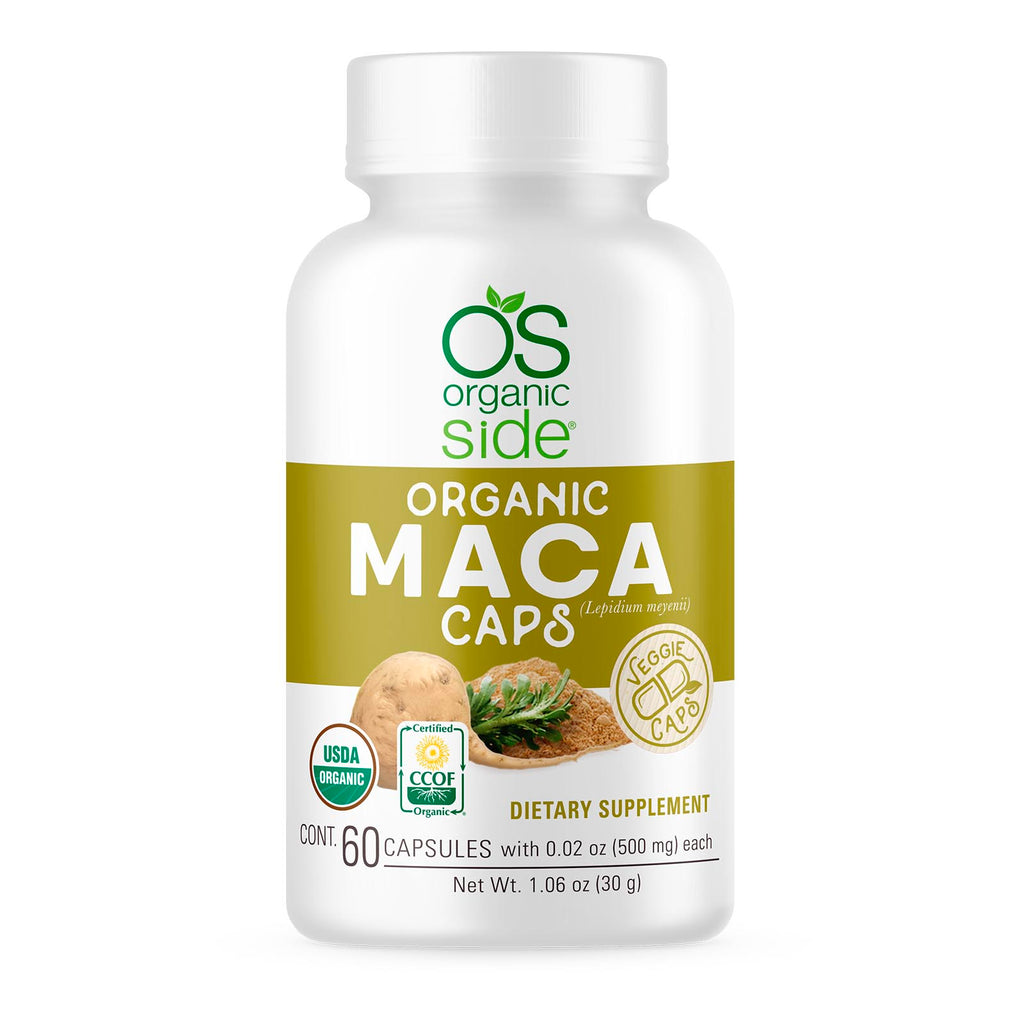 Organic Maca 60 Capsules - Promote Healthy Vitality - Certified USDA