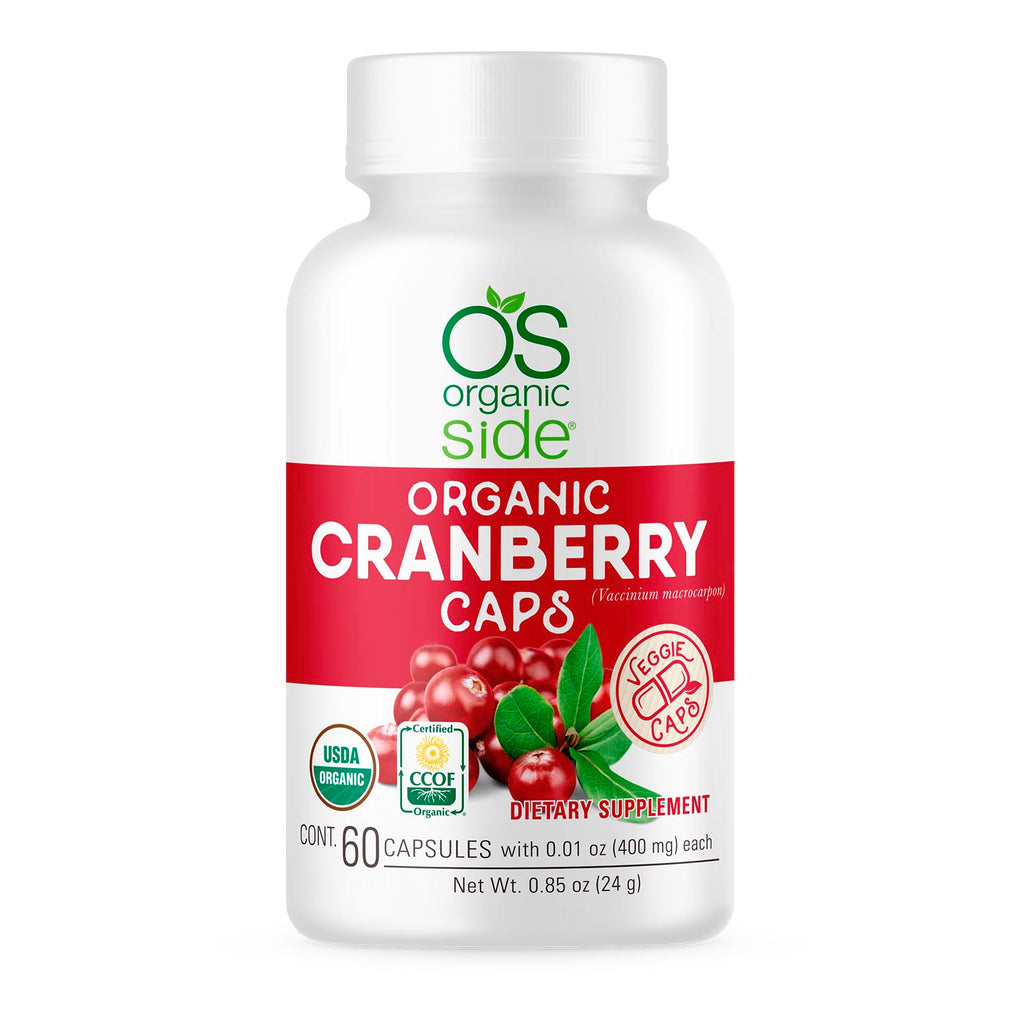 Organic Cranberry 60 Capsules - Prevention of UTI - Certified USDA
