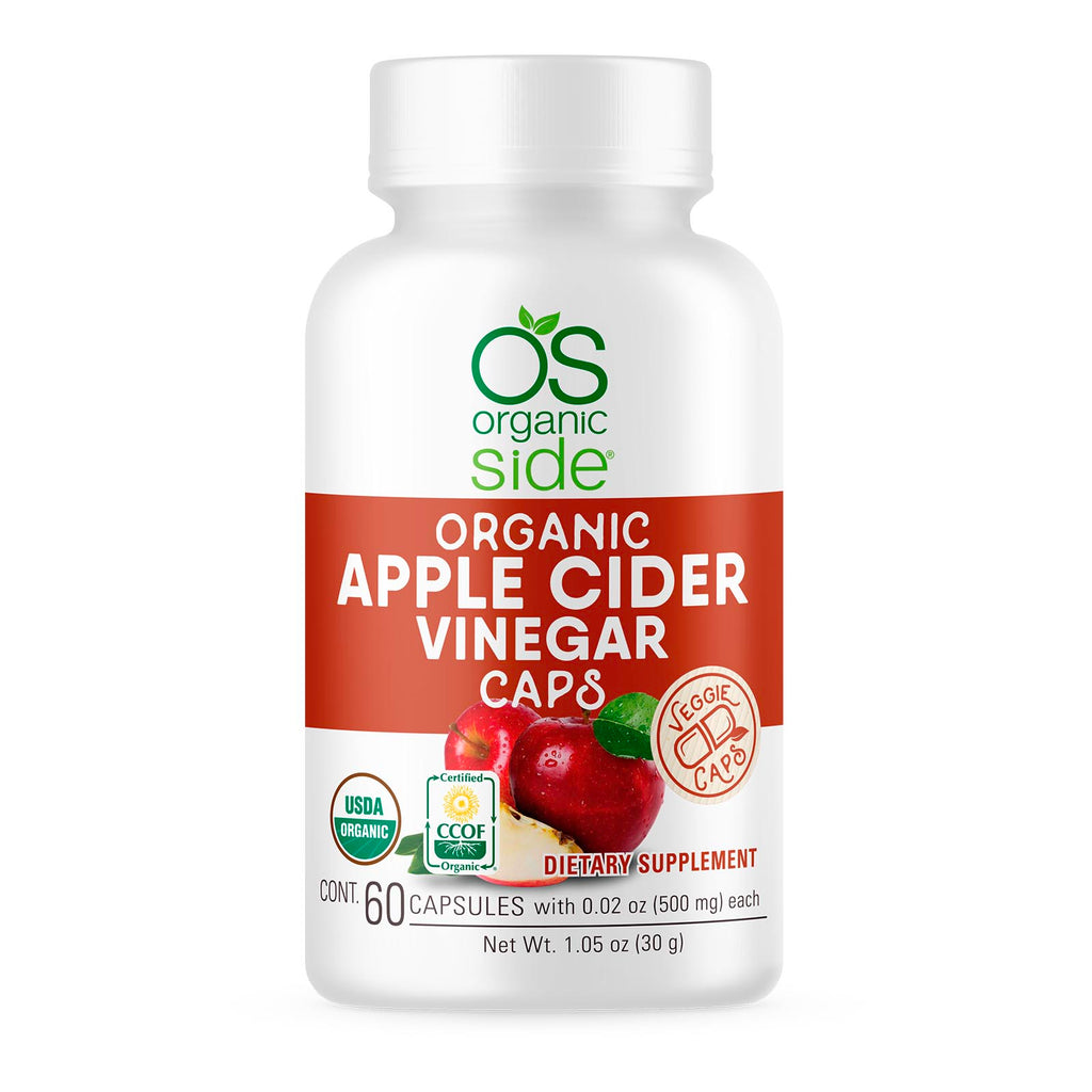 Organic Apple Cider Vinegar 60 Capsules - Supports Digestion and Weight Management - Certified USDA